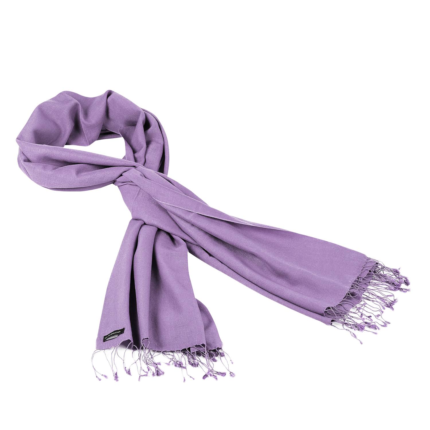 Buy Pashmina Stole - 70x200cm - 70% Cashmere / 30% Silk - Purple Haze ...