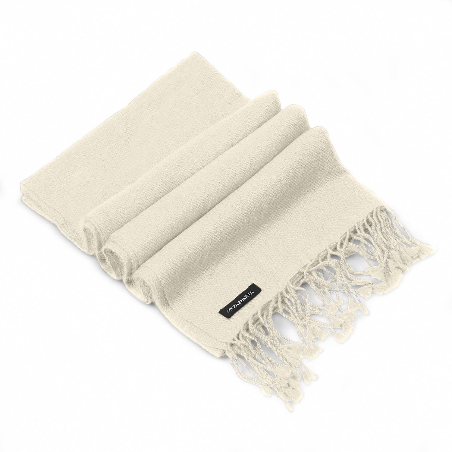 white cashmere shawl